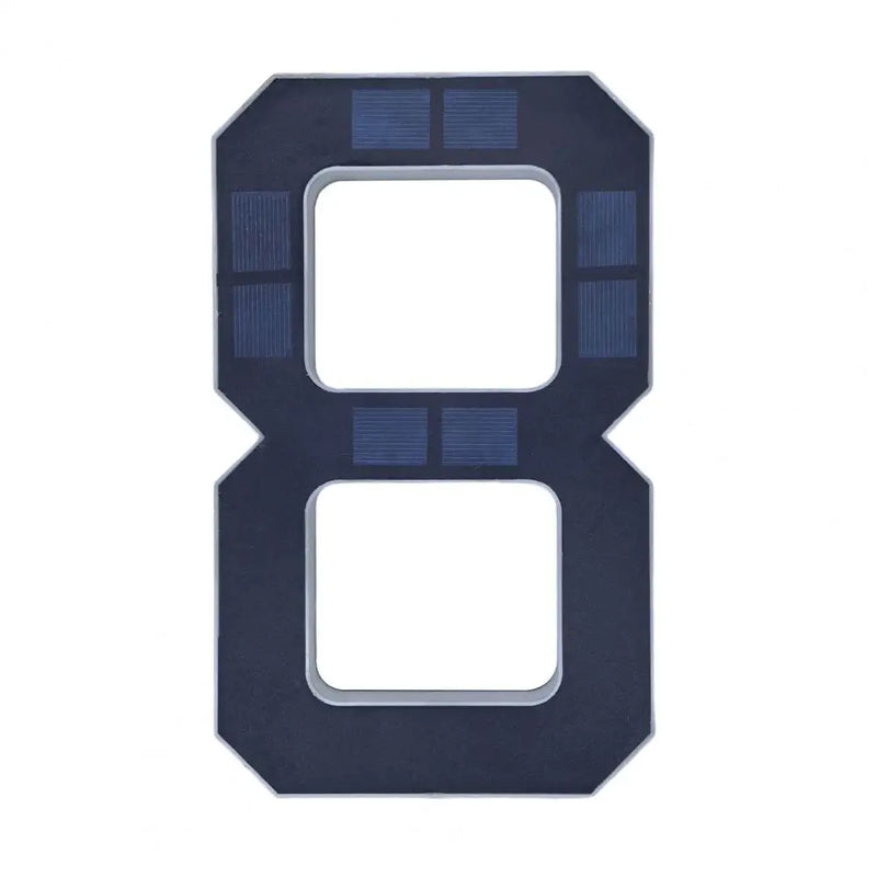 Solar-Powered LED House Number Sign