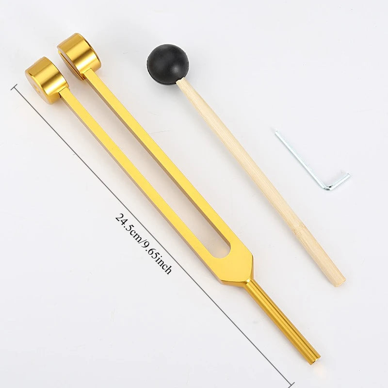 Chakra Healing Tuning Fork Set for Sound Therapy and Meditation