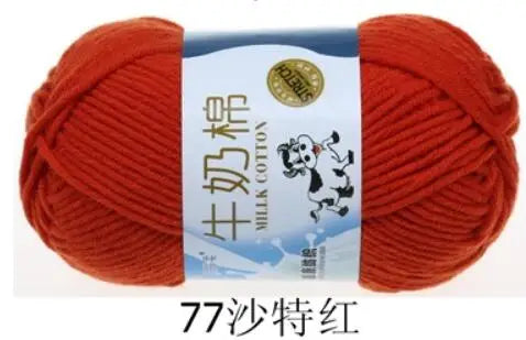 Milk Cotton Crochet Yarn – Soft, Durable Knitting Thread in 91 Colors