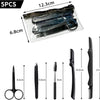 Professional Eyebrow Trimming Kit with Stainless Steel Tweezers