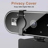 A privacy cover is shown attached to a webcam, designed to enjoy safe digital web life.