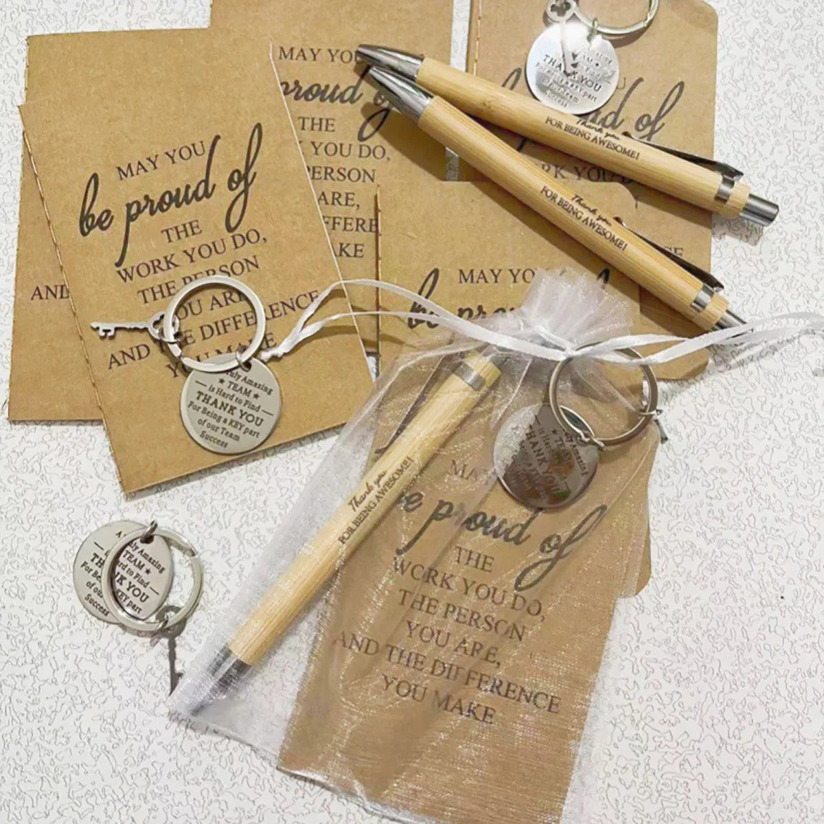 Bamboo Appreciation Pens and Keychains