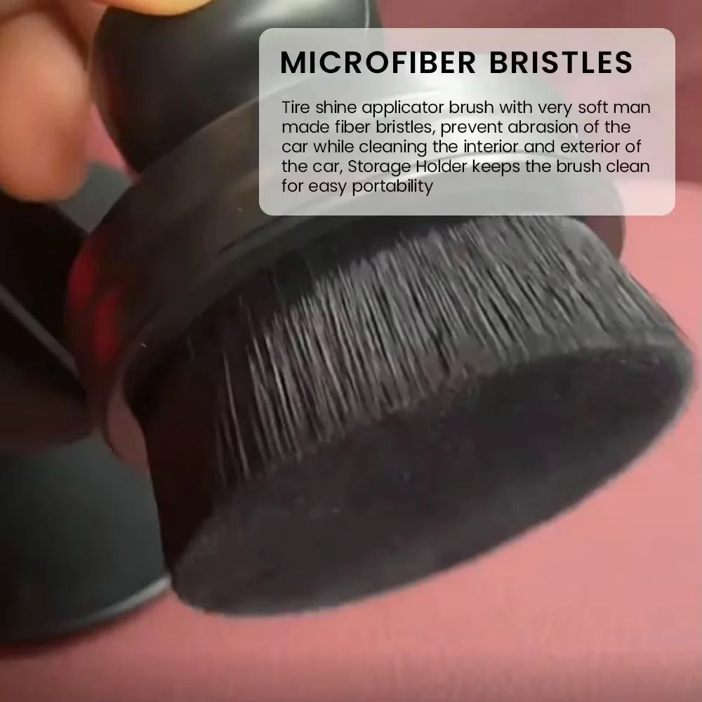 Soft Microfiber Detailing Brush for Tires, Wheels & Interior
