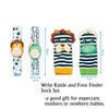 Baby Wrist Rattles and Animal Socks Set for Sensory Development