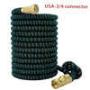 USA-3/4 connector hose with black braided exterior and brass fitting