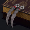 Blue Dragon Claw Folding Knife Model - 18cm Collectible Tactical Karambit