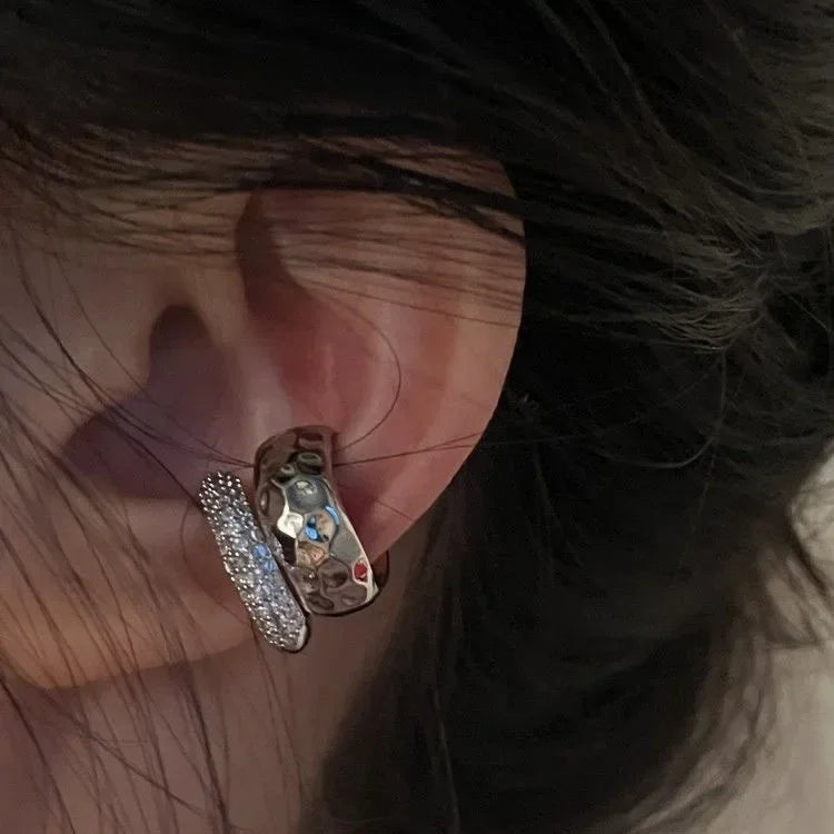Geometric Double-Layer Ear Cuff