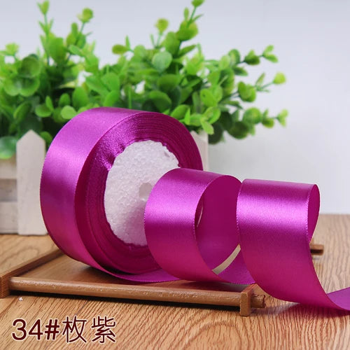 Silk Satin Ribbon Roll for Gift Wrapping, DIY Crafts, and Party Decor