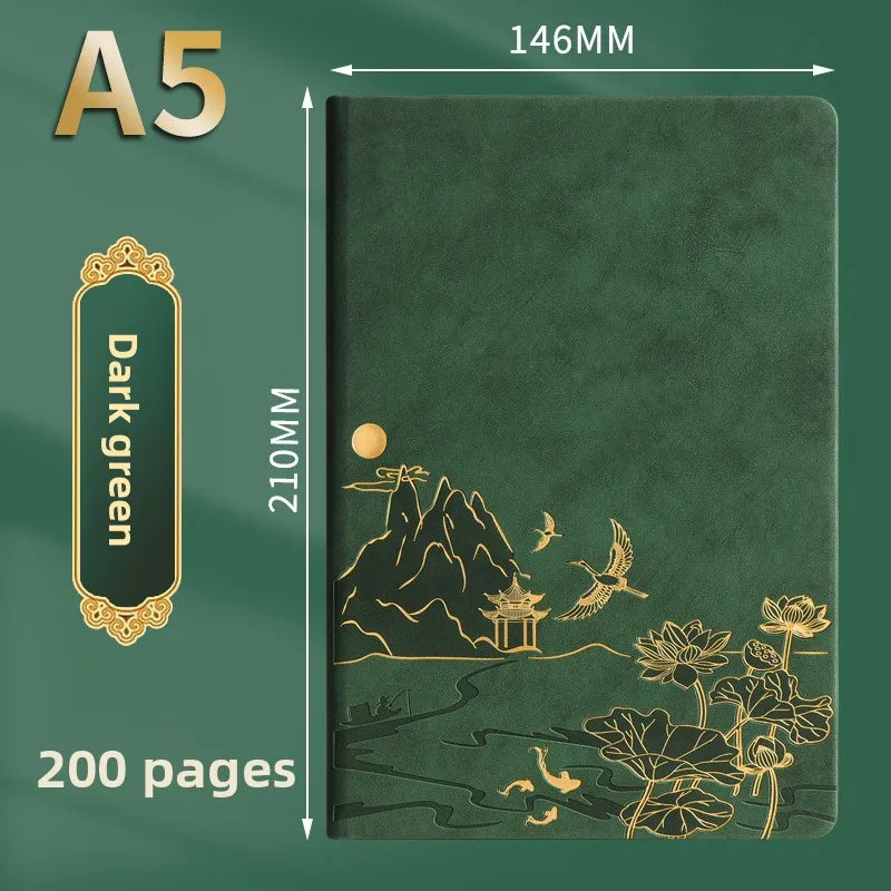 Premium A5 Notebook with Color-Changing PU Leather Cover