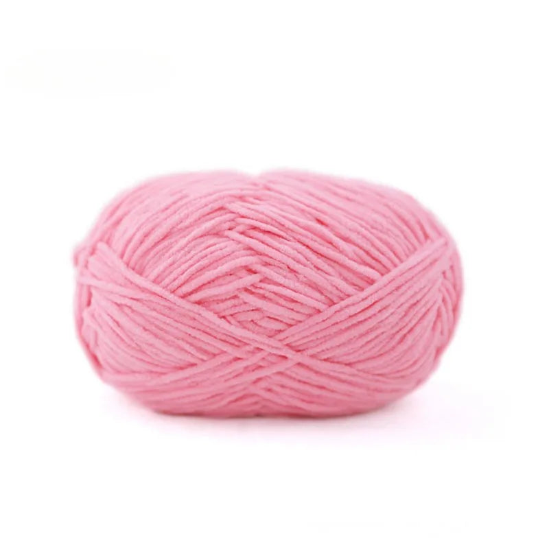 Matte Chenille Yarn for Crochet and Knitting