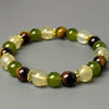 Bracelet Équilibrant Œil de Tigre et Citrine
