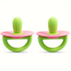 Silicone Teether Ring with Massage Dots for Soothing Gums