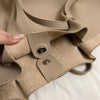 Soft PU Leather 2-in-1 Tote Bag Set for Women