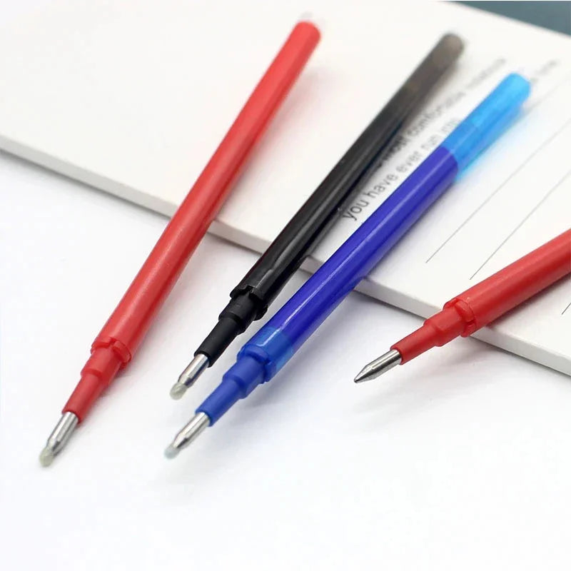 Erasable Gel Pen Refill Set - 0.5mm Tip (Blue, Black, Red)