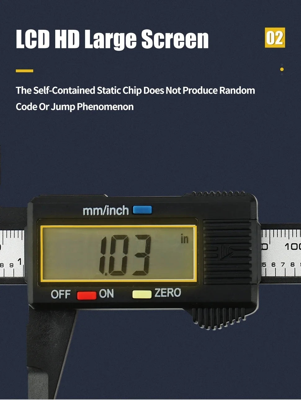 Digital Caliper with Large LCD Display