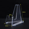 Clear Acrylic Triangle Display Stands for Cards and Small Items