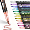 Double Line Outline Pens with Metallic Glitter (Set of 8)