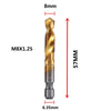 Metric Thread Tap Set - Titanium Coated HSS Drill Bits