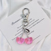 Glitter Cherry Keychain