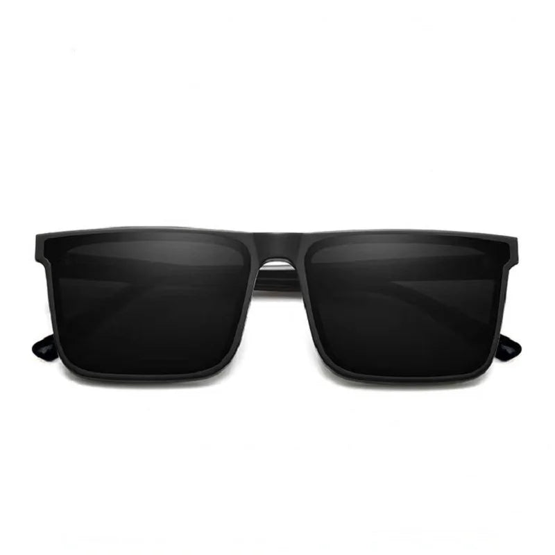 Retro Clear Frame Sunglasses with UV400 Protection