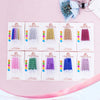 Spiral Birthday Cake Candles, Set of 6 Long Thin Decorative Candles for Cakes and Desserts
