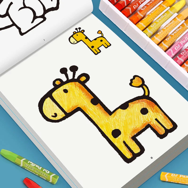Kids' Coloring Book: Animals, Fruits & Transportation