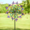 Colorful Butterfly Garden Wind Spinner with Metal Stake