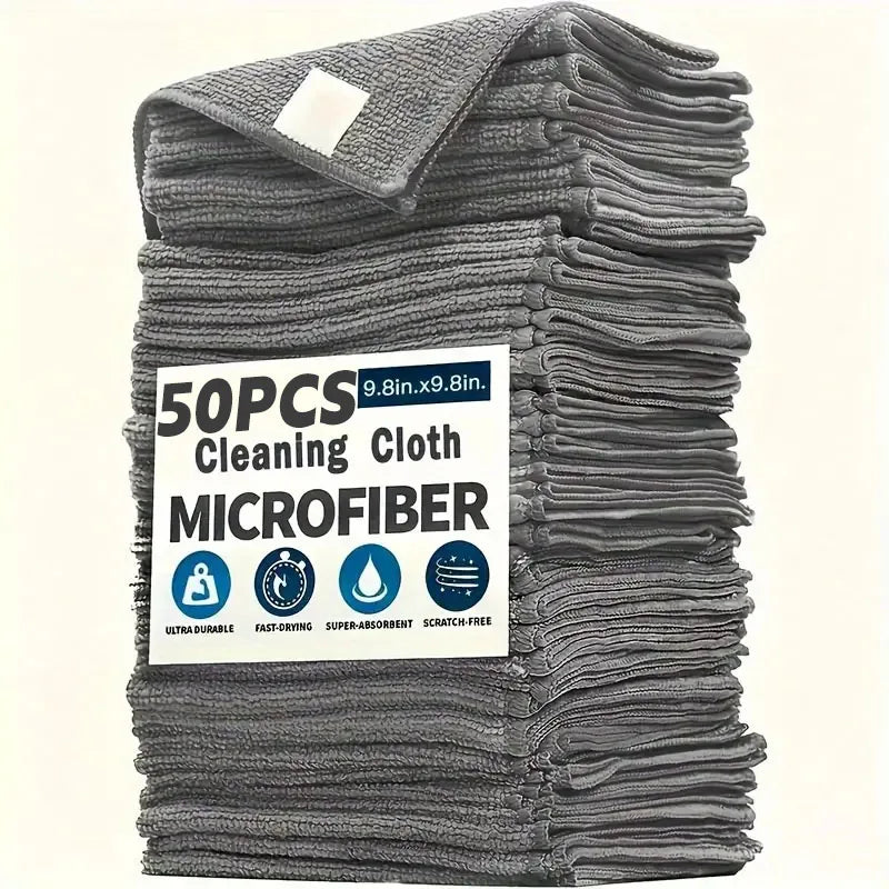 Lint-Free Microfiber Cleaning Cloths (4-Pack)