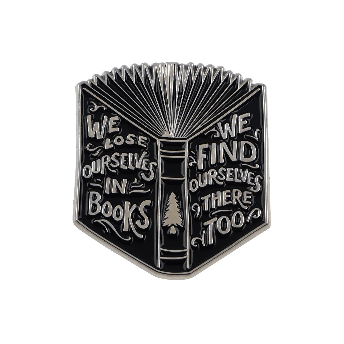 Just One More Chapter Enamel Pin for Book Lovers