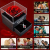Rose Box Heart Pendant Necklace