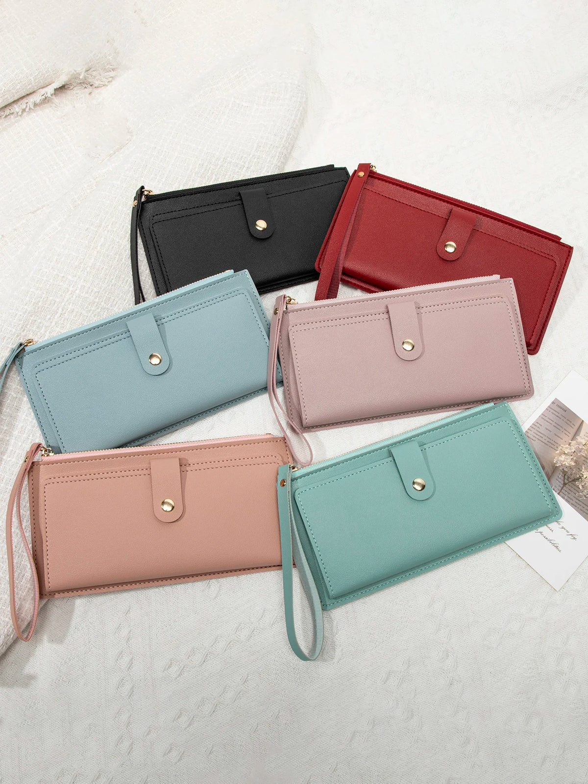 Slim PU Leather Card Holder Wallet