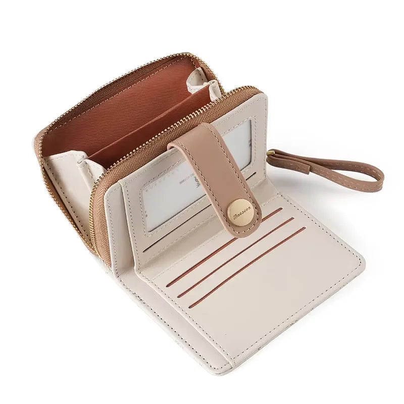 Cute Cat PU Leather Wallet with Zipper