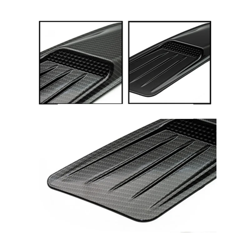 Ford Mustang Hood Air Outlet Vents - ABS Carbon Look