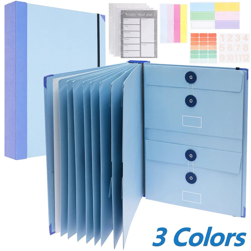 Organisateur de Documents Portable avec Rangement Multi-Poches