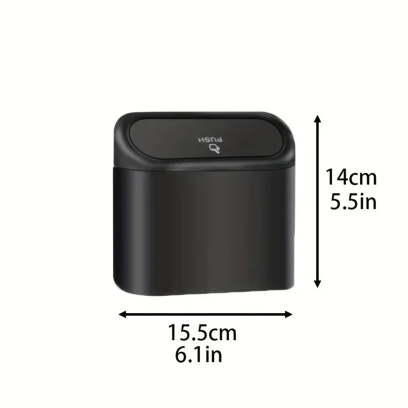 Compact Leak-Proof Car Trash Can