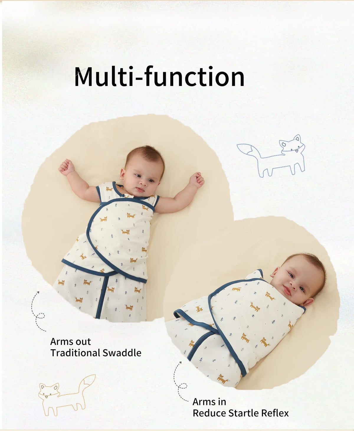 Lightweight Cotton Baby Sleeping Bag for Newborns