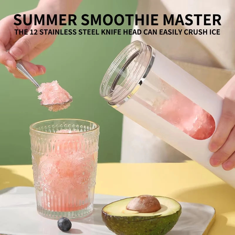 Portable Wireless Citrus Juicer with Ice Crushing