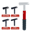 Precision Door Hinge Wrench Kit with Interchangeable Heads