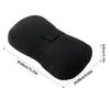 Almohada ergonómica negra para la rodilla, diseñada para dormidores de lado, dimensiones 39.00cm x 24.00cm.