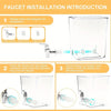 Laundry Detergent Dispenser with Stainless-Steel Tap