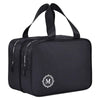 Large Capacity Double-Layer Travel Makeup Bag with Wet/Dry Separation