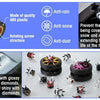 Crystal Crown Tire Valve Caps - Set of 4