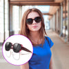 نظارات شمسية مربعة واسعة مع حماية UV400