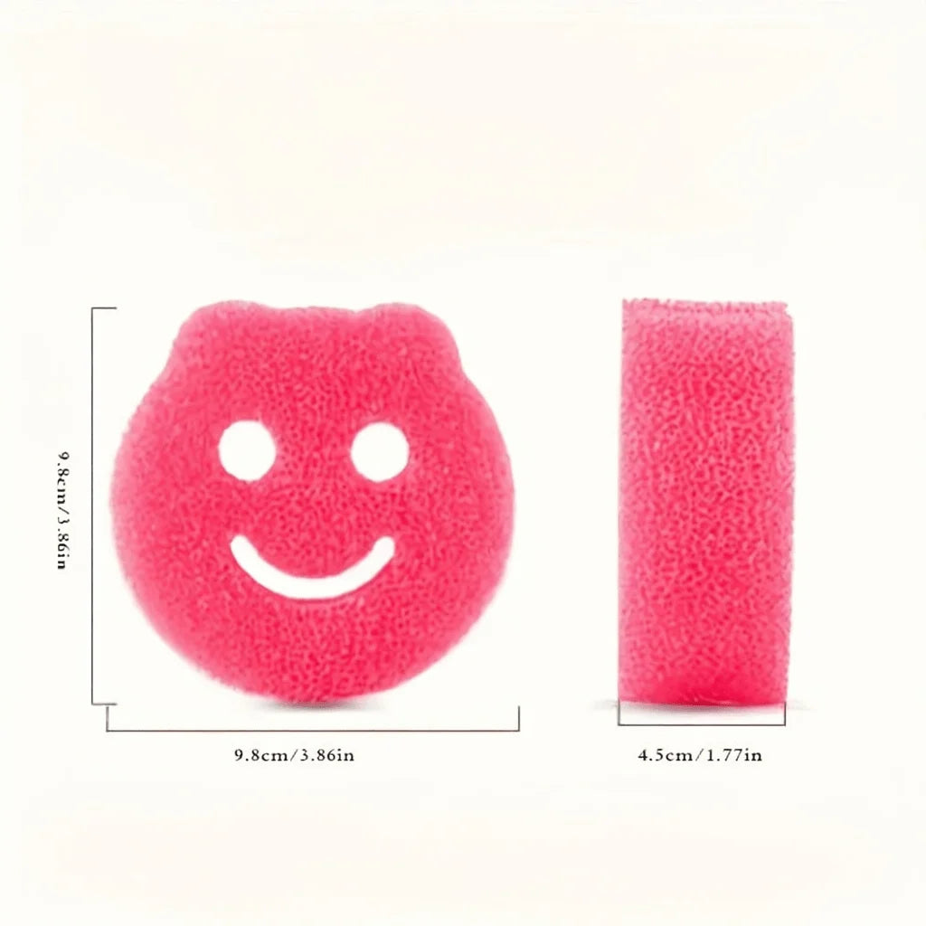 Smiley Face Color-Changing Cleaning Sponges (7-Pack)