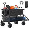 Heavy-Duty Double-Deck Folding Wagon Cart
