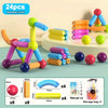 Magnetic Building Sticks and Balls Construction Set - 188 Pieces STEM Toy for Kids