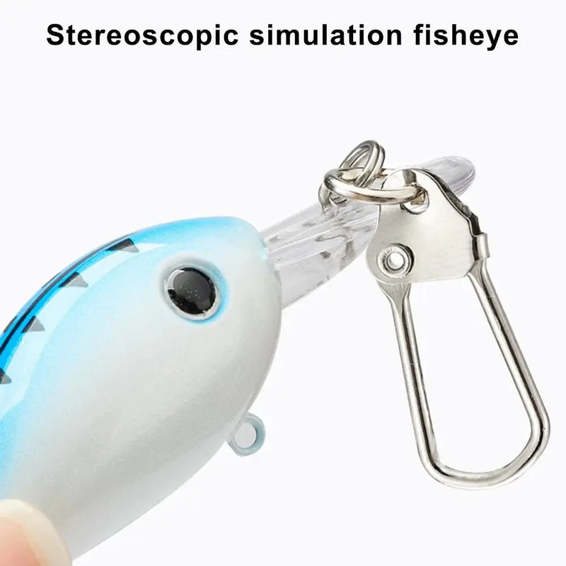 3-Pack Realistic Fishing Lure Keychains