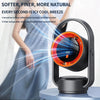 Portable USB Desk Fan with Oscillation and Digital Display