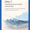 Waterproof Fitted Bed Sheet with 360-Degree Elastic Band
