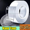 Rollo de cinta nano transparente para montaje y sellado